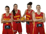 La selección española femenina de basket 3x3 durante el Pre-Mundial de Puerto Rico