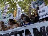 Manifestantes en la manifestación contra el cambio climático del 27 de septiembre de 2019 en Madrid.