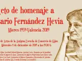 Cartel del homenaje póstumo a la magistrada Rosario Fernández Hevia