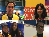 Voluntarios de la Cumbre del Clima de Madrid.