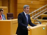 El senador de Coalición Canaria, Fernando Clavijo, en la tribuna del Pleno del Senado.