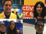 Voluntarios de la Cumbre del Clima de Madrid.