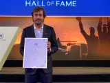 Fernando Alonso, en el 'Hall of Fame' de la FIA.