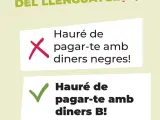 Cartel de la campaña "Borremos el racismo del lenguaje".