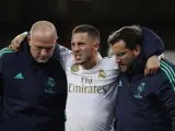 Hazard se lesionó en el partido ante el PSG