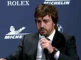 Fernando Alonso, en la gala de la FIA.