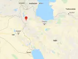 Ubicación de la localidad de Saqez, en el noroeste de Irán.