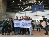 'Riders' de distintos países acudieron este viernes al Parlamento Europeo para mantener una reunión con miembros de la Comisión.