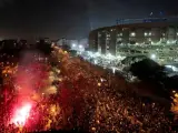 Las horas previas al Clásico de Liga entre Barcelona y Real Madrid en el Camp Nou han estado marcadas por las protestas organizadas por Tsunami Democràtic para reivindicar la independencia de Cataluña.