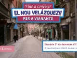Cartel promocional de la calle Velázquez.