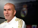 Zinedine Zidane, en rueda de prensa.