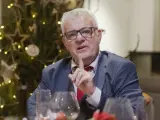 El humorista, durante la cena navideña del programa de Bertín Osborne.