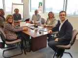 Reunión entre los represetantes de los Colegios de Aragón y el director general de Salud Pública