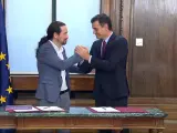 Sánchez e Iglesias presentan su programa de Gobierno de coalición