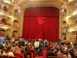 Patio de butacas del Gran Teatro Falla en una sesión de Carnaval