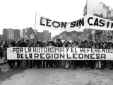 Una de las manifestaciones que reclamaron un referéndum de autonomía a finales de la década de 1970.