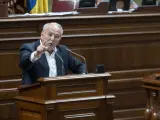 El presidente del PNC, Juan Manuel García Ramos, en un Pleno del Parlamento