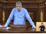 El diputado de EH-Bildu Oskar Matute en el Congreso de los Diputados.