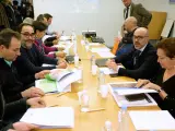 El consejero de Cultura y Turismo, Javier Ortega, participó en una reunión con alcaldes de la zona de Las Médulas y representantes del Consejo Comarcal de El Bierzo.