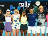 La selección de tenistas que han colaborado con el evento benéfico.