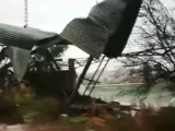 El campo del Vilamarxant, destrozado por el temporal.