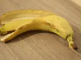 Imagen de archivo de una cáscara de plátano.