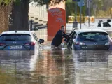 El desbordamiento del río Ter inundó este jueves barrios de Girona