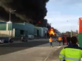 Incendio en una nave de Río do Pozo