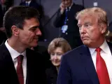 Pedro S&aacute;nchez ha esquivado la presencia de Donald Trump en Davos.