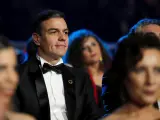 Pedro Sánchez durante la ceremonia de entrega de los Goya 2020