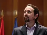 El vicepresidente de Derechos Sociales y Agenda 2030 para el Gobierno de coalición de PSOE y Unidas Podemos en la XIV Legislatura, Pablo Iglesias.