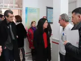Imagen de la visita de Idoia Villanueva al centro de salud del distrito Norte de Granada