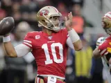 Jimmy Garoppolo, durante el encuentro ante Green Bay Packers.