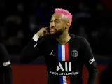 Neymar, durante el partido del PSG ante el Montpellier.