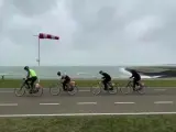 Los amantes de la bicicleta participaron este pasado sábado en la localidad holandesa de Vrouwenpolder en una competición contra los elementos.