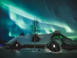 Auroras boreales en Arctic SnowHotel.