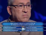 Alberto Sanfrutos, de Los lobos ('¡Boom!'), concursa en '¿Quién quiere ser millonario?'.