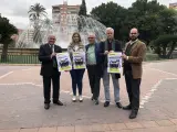 Integrantes de distintas organizaciones que convocan la manifestación a favor del 'pin parental'