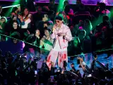 El cantante Bad Bunny, durante los Spotify Awards 2020 celebrados en Ciudad de México.