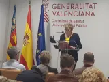 La consellera Ana Barceló en roda de premsa