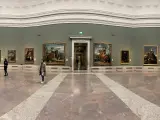 Sala de Las Meninas del Museo Nacional del Prado el mismo d&iacute;a en el que el Museo, junto con el Reina Sof&iacute;a y el Thyssen, cierra como medida de contenci&oacute;n frente a la crisis del coronavirus, en Madrid (Espa&ntilde;a) a 11 de marzo de 2020.