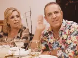 Carmen Borrego y Víctor Sandoval, en 'Ven a cenar conmigo'.