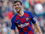 Sergi Roberto, en un partido del Barça.