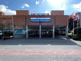 Entrada principal del Hospital Severo Ochoa de Leganés.