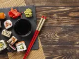 El sushi es una de las comidas más pedidas a domicilio.