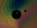 Fusión de un binario de agujero negros de masas dispares produce una onda gravitacional diferente a las anteriores Fusión de un binario de agujero negros de masas dispares produce una onda gravitacional diferente a las anteriores 21/4/2020
