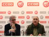 Unai Sordo y Pepe Álvarez, CCOO y UGT