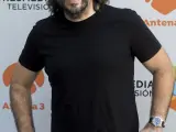 El humorista JJ Vaquero durante la presentación de 'Me resbala'.