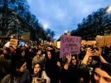 Manifestaci&oacute;n del 8M D&iacute;a Internacional de la Mujer) en Madrid a 8 de marzo de 2020