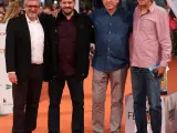 Los lobos de '¡Boom!', Valentín Ferrero, Manu Zapata, Alberto Sanfrutos y Erundino Alonso.